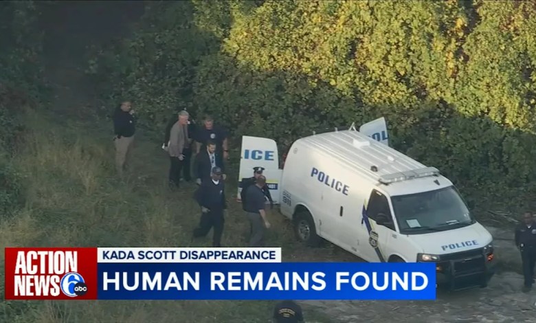 Human remains found behind vacant school amid search for Kada Scott, Philadelphia police say Human remains found behind vacant school amid search for Kada Scott, Philadelphia police say