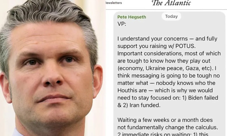 New report on Hegseth Signal messages contradicts White House claims New report on Hegseth Signal messages contradicts White House claims