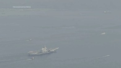 Chinese aircraft carrier sails into Hong Kong for first time Chinese aircraft carrier sails into Hong Kong for first time