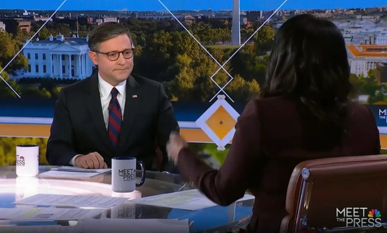 NBC’s Kristen Welker Presses Speaker Johnson On Refusal to Swear in Congresswoman Who is Likely Epstein Files Swing Vote NBC’s Kristen Welker Presses Speaker Johnson On Refusal to Swear in Congresswoman Who is Likely Epstein Files Swing Vote