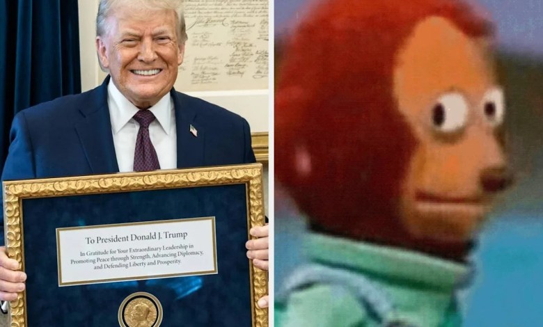 The Internet Is Feeling VERRRRRY Weird After Learning Who The Only Other Person Gifted A Nobel Prize Was Besides Trump The Internet Is Feeling VERRRRRY Weird After Learning Who The Only Other Person Gifted A Nobel Prize Was Besides Trump