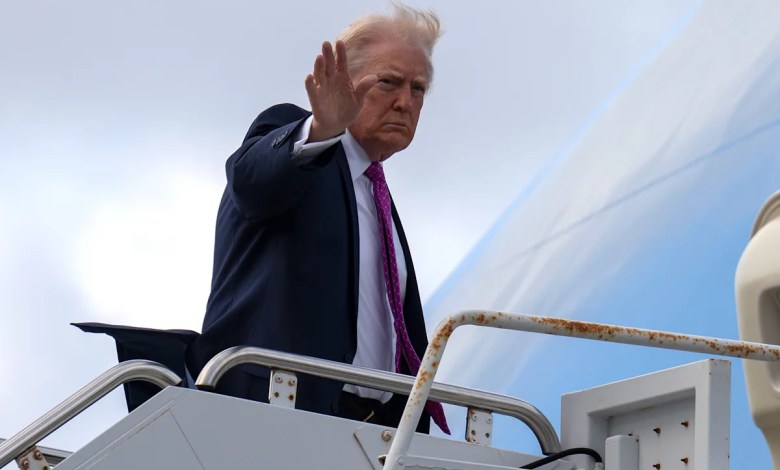 Airport cleared to be renamed for Trump as he unveils design for skyscraper library Airport cleared to be renamed for Trump as he unveils design for skyscraper library