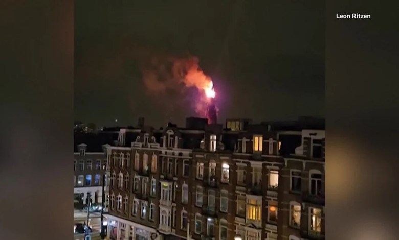 Historic Amsterdam church engulfed in flames over New Year's Historic Amsterdam church engulfed in flames over New Year's