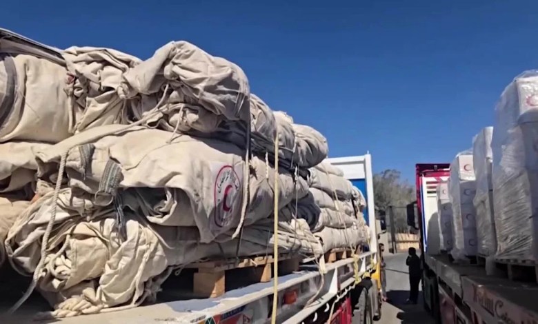 Trucks carrying fuel, aid bound for Gaza move from Egypt's Rafah Trucks carrying fuel, aid bound for Gaza move from Egypt's Rafah