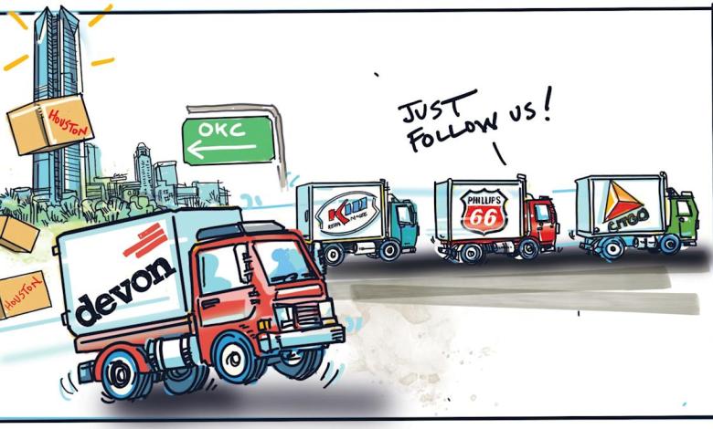 Devon keeps the line to Houston moving Devon keeps the line to Houston moving