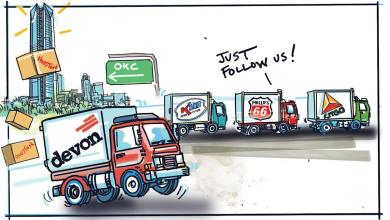 Devon keeps the line to Houston moving Devon keeps the line to Houston moving