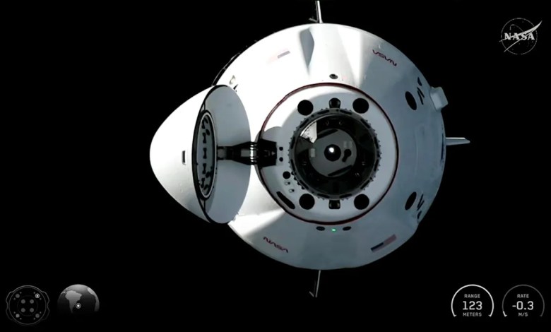 Four new astronauts arrive at the International Space Station to replace NASA’s evacuated crew Four new astronauts arrive at the International Space Station to replace NASA’s evacuated crew