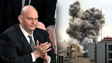 Sen John Fetterman pledges to be ‘last man standing’ in the Democratic Party in support of Israel Sen John Fetterman pledges to be ‘last man standing’ in the Democratic Party in support of Israel