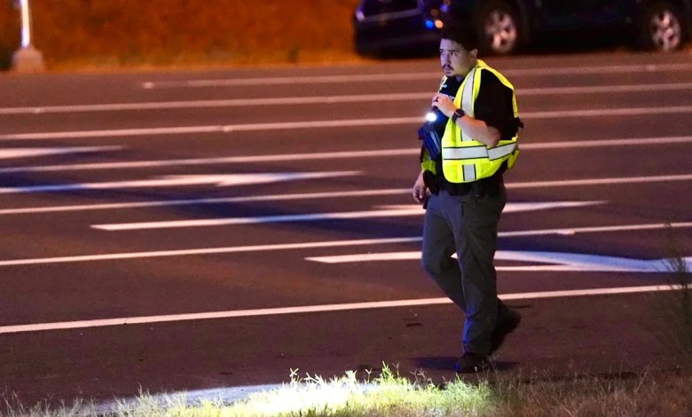 Two confirmed victims, suspect at large after I-10 exit ramp gunfire Two confirmed victims, suspect at large after I-10 exit ramp gunfire