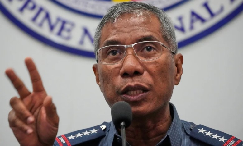 Philippine president fires police chief, who led the arrests of Duterte and televangelist Quiboloy Philippine president fires police chief, who led the arrests of Duterte and televangelist Quiboloy