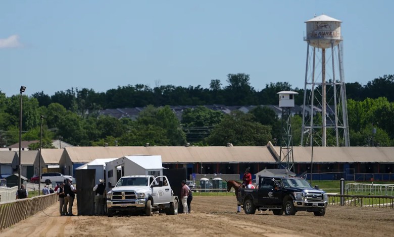 Colt making his racing debut dies after a race at Laurel, the day before the Preakness Colt making his racing debut dies after a race at Laurel, the day before the Preakness