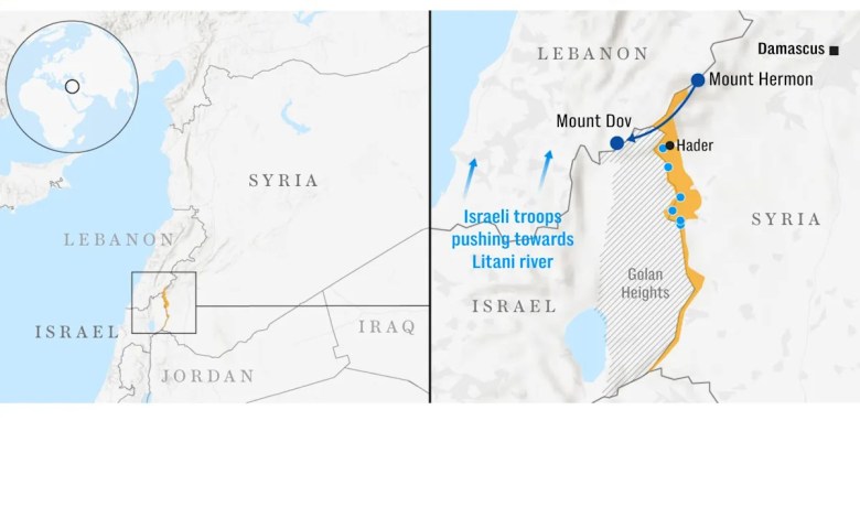 Israeli troops ski into Lebanon Israeli troops ski into Lebanon