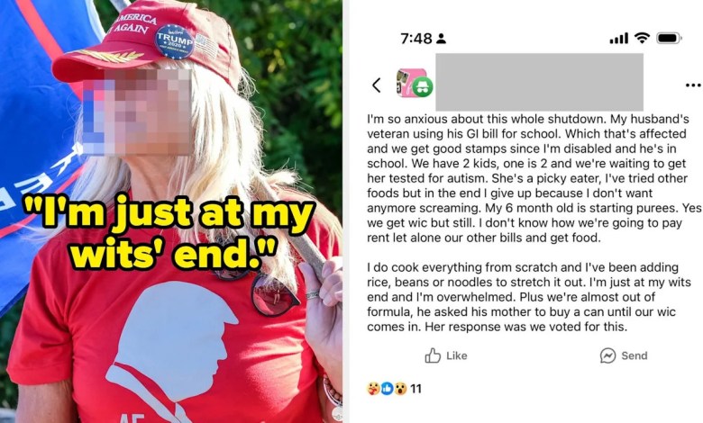 A MAGA Mom On SNAP Is Going Viral After She Blasted Her Family For Refusing To Lend Her Grocery Money Because Of Her Trump Vote A MAGA Mom On SNAP Is Going Viral After She Blasted Her Family For Refusing To Lend Her Grocery Money Because Of Her Trump Vote