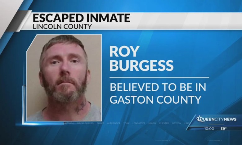 Search underway for escaped Lincolnton inmate, believed to be in Gaston County Search underway for escaped Lincolnton inmate, believed to be in Gaston County