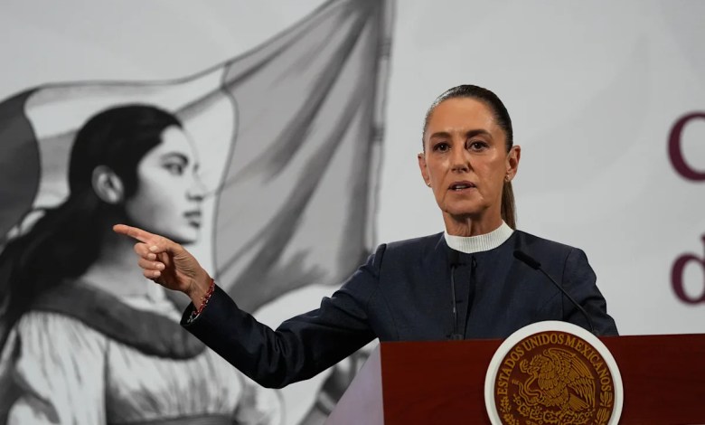 Man touches Mexican president while she spoke with citizens in Mexico City streets Man touches Mexican president while she spoke with citizens in Mexico City streets