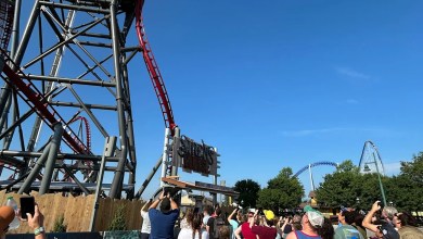 Cedar Point guests left dangling from new Siren’s Curse for about 10 minutes on Saturday Cedar Point guests left dangling from new Siren’s Curse for about 10 minutes on Saturday