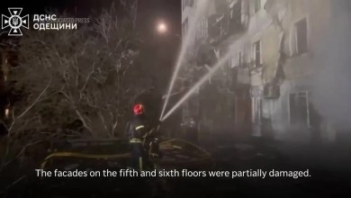 Russia hits residential block in Ukraine's Black Sea port city of Odesa in overnight strikes Russia hits residential block in Ukraine's Black Sea port city of Odesa in overnight strikes