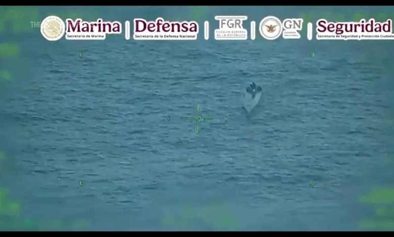 Mexican navy seizes semi-submersible vessel carrying nearly four tons of suspected cocaine onboard Mexican navy seizes semi-submersible vessel carrying nearly four tons of suspected cocaine onboard