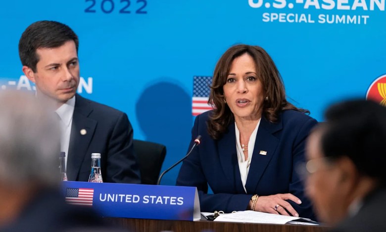 Harris says Buttigieg was her ‘first choice’ for 2024 running mate but the pairing was too risky Harris says Buttigieg was her ‘first choice’ for 2024 running mate but the pairing was too risky