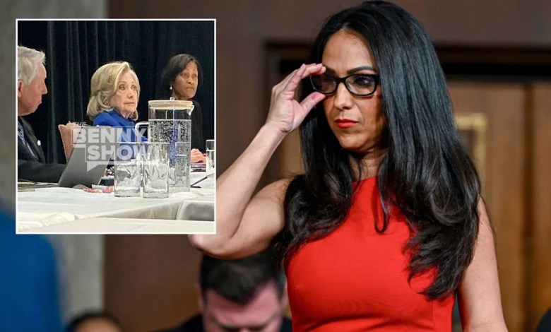 Hillary Clinton Deposition Paused After Lauren Boebert Leaks Photo to Benny Johnson Hillary Clinton Deposition Paused After Lauren Boebert Leaks Photo to Benny Johnson