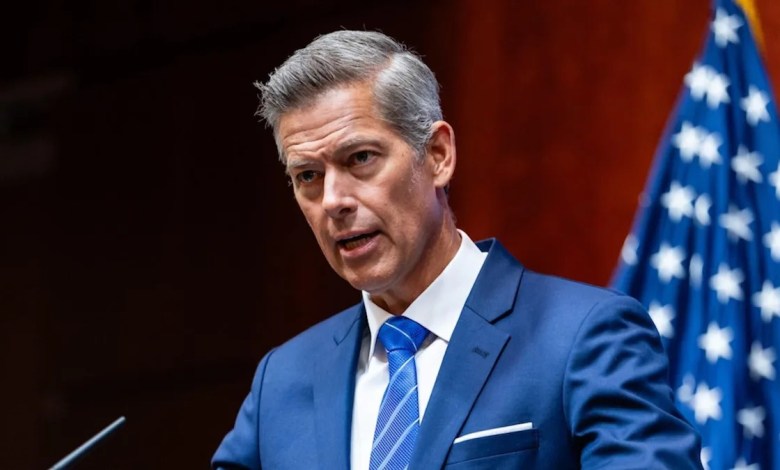 Duffy threatens states that don’t enforce English language requirements for truck drivers Duffy threatens states that don’t enforce English language requirements for truck drivers