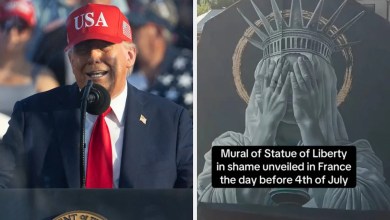 “That’s An Incredible Picture Of How Most Americans Feel Right Now” — People Are Praising France’s New Lady Liberty “Protest” Mural That’s Going Mega-Viral “That’s An Incredible Picture Of How Most Americans Feel Right Now” — People Are Praising France’s New Lady Liberty “Protest” Mural That’s Going Mega-Viral