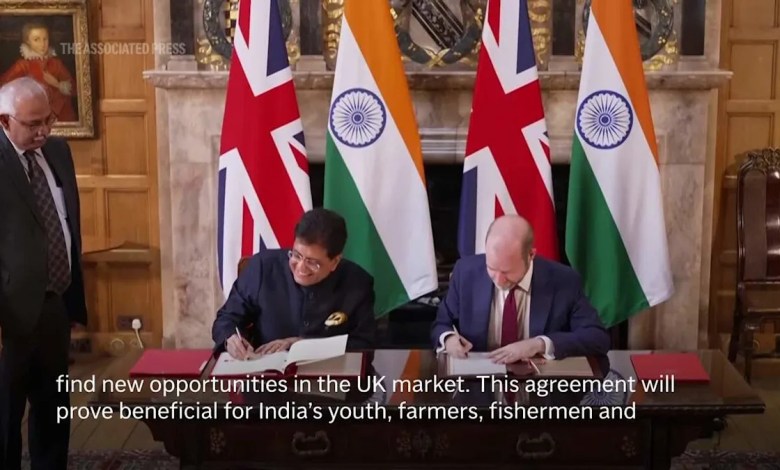 UK and India sign deal that will cut tariffs on products including Scotch whisky and gin UK and India sign deal that will cut tariffs on products including Scotch whisky and gin