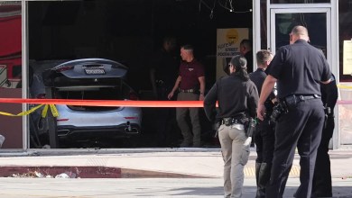 3 dead, 6 hurt after car hits bicyclist and crashes into Los Angeles grocery store 3 dead, 6 hurt after car hits bicyclist and crashes into Los Angeles grocery store