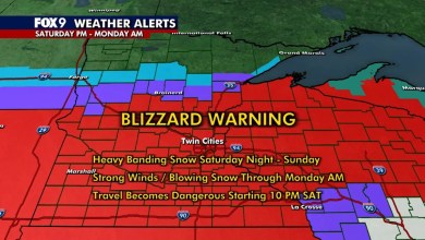 Heavy snow later Saturday, Blizzard Warnings declared Heavy snow later Saturday, Blizzard Warnings declared