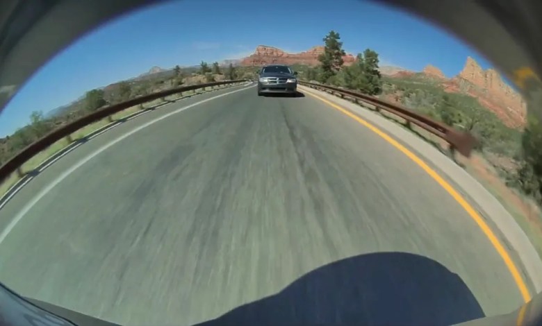 ‘This lady had followed us for a few miles’ ‘This lady had followed us for a few miles’