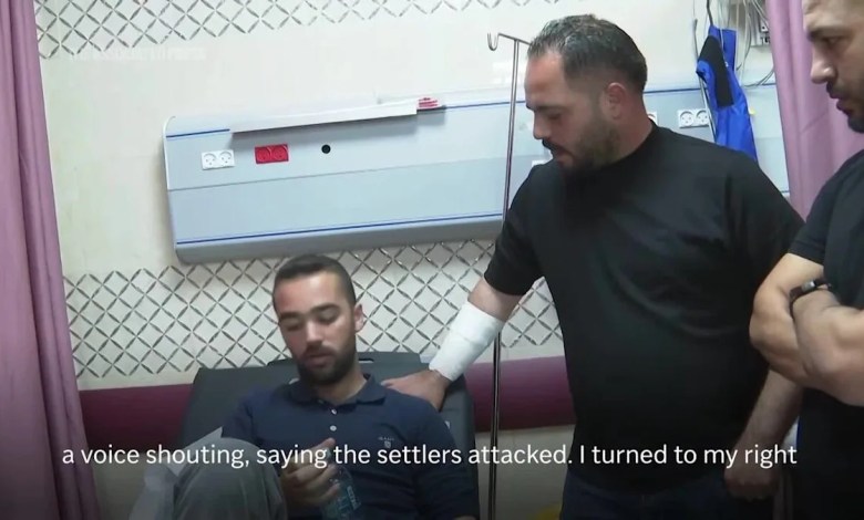 Journalists among injured as Israeli settlers attack olive harvesters in West Bank Journalists among injured as Israeli settlers attack olive harvesters in West Bank