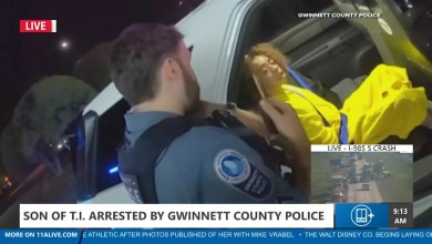 Bodycam shows arrest of T.I.’s son King Harris Bodycam shows arrest of T.I.’s son King Harris