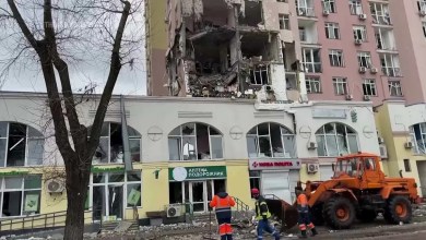 Buildings damaged in Kyiv after Russia attacks city with missiles and drones, causing injuries Buildings damaged in Kyiv after Russia attacks city with missiles and drones, causing injuries