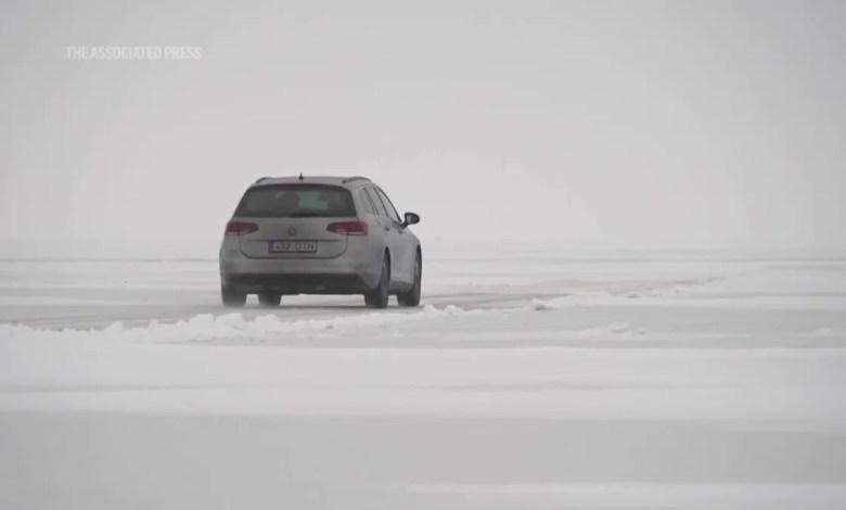 Take a ride across frozen sea on Estonia’s ice road Take a ride across frozen sea on Estonia’s ice road