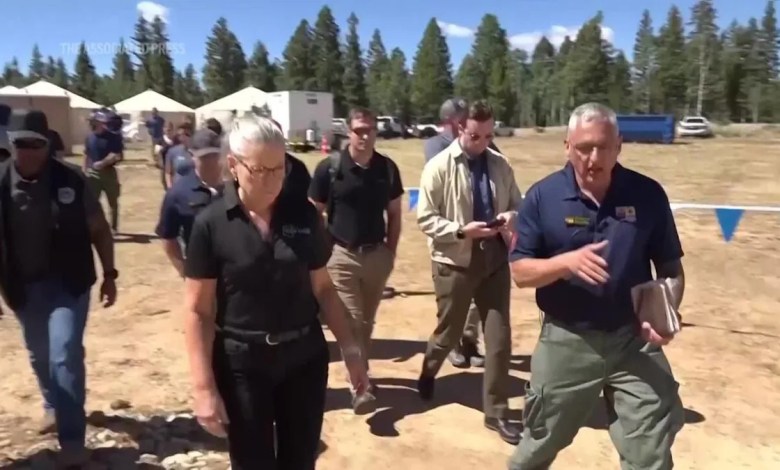 Arizona governor tours wildfire destruction along Grand Canyon’s North Rim Arizona governor tours wildfire destruction along Grand Canyon’s North Rim