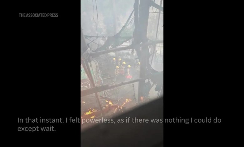 Grateful to be alive, resident who escaped Hong Kong apartment building blaze wonders what's next Grateful to be alive, resident who escaped Hong Kong apartment building blaze wonders what's next