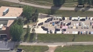 Three people shot at a suburban Denver high school, authorities say Three people shot at a suburban Denver high school, authorities say