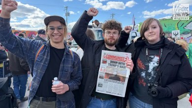 Communist, socialist activists push 20-hour workweek, property seizures as presence at protests grows Communist, socialist activists push 20-hour workweek, property seizures as presence at protests grows