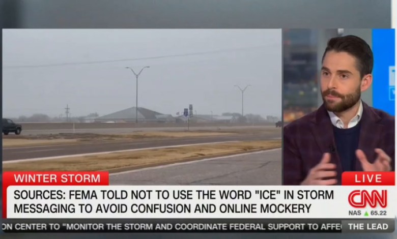 Jake Tapper Can’t Believe Trump Officials Reportedly Told FEMA Not To Say ‘Ice’ Amid Winter Storm Jake Tapper Can’t Believe Trump Officials Reportedly Told FEMA Not To Say ‘Ice’ Amid Winter Storm