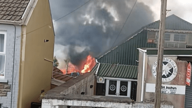 People return home after ‘large-scale’ fire in garden People return home after ‘large-scale’ fire in garden
