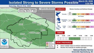 Severe storms, large hail threaten Charlotte, Upstate SC and mountains, NWS says Severe storms, large hail threaten Charlotte, Upstate SC and mountains, NWS says