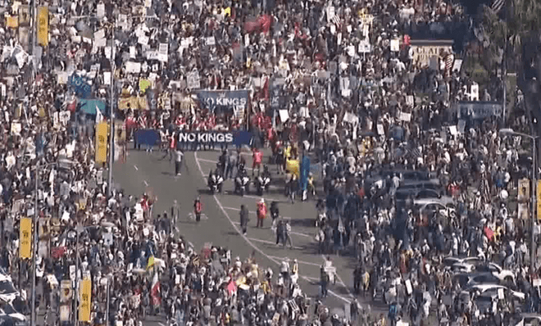 Thousands march in downtown San Diego for ‘No Kings’ protest Thousands march in downtown San Diego for ‘No Kings’ protest