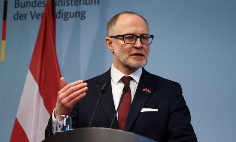 Latvian defence minister resigns after Ukrainian drones hit oil tanks Latvian defence minister resigns after Ukrainian drones hit oil tanks