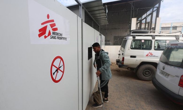 MSF suspends some Gaza hospital work over presence of gunmen, suspected weapons transfers, group says MSF suspends some Gaza hospital work over presence of gunmen, suspected weapons transfers, group says