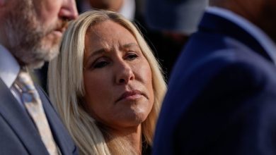 Marjorie Taylor Greene says all she heard from Trump’s speech was ‘war war war’ Marjorie Taylor Greene says all she heard from Trump’s speech was ‘war war war’