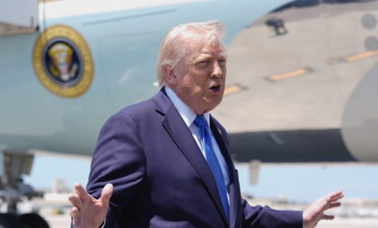 Trump tells reporters US received new proposal from Iran after trip cancellation Trump tells reporters US received new proposal from Iran after trip cancellation