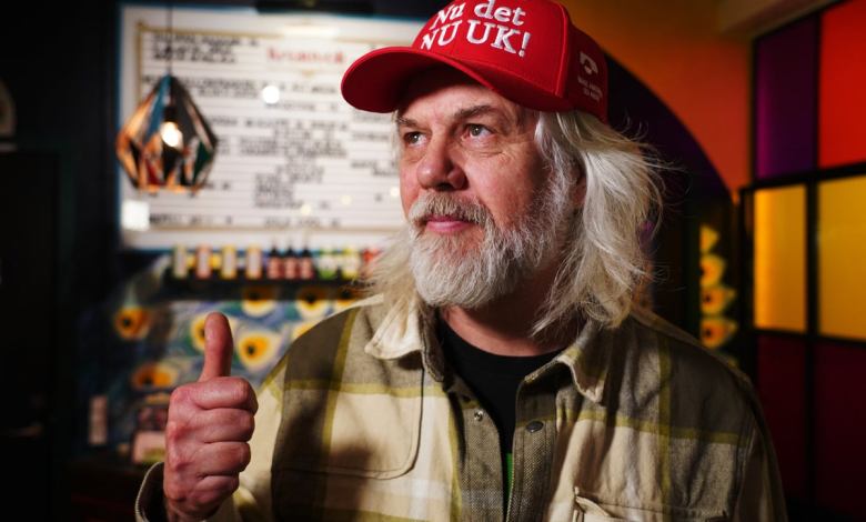 Greenland protesters mock Trump with their own red cap slogan Greenland protesters mock Trump with their own red cap slogan
