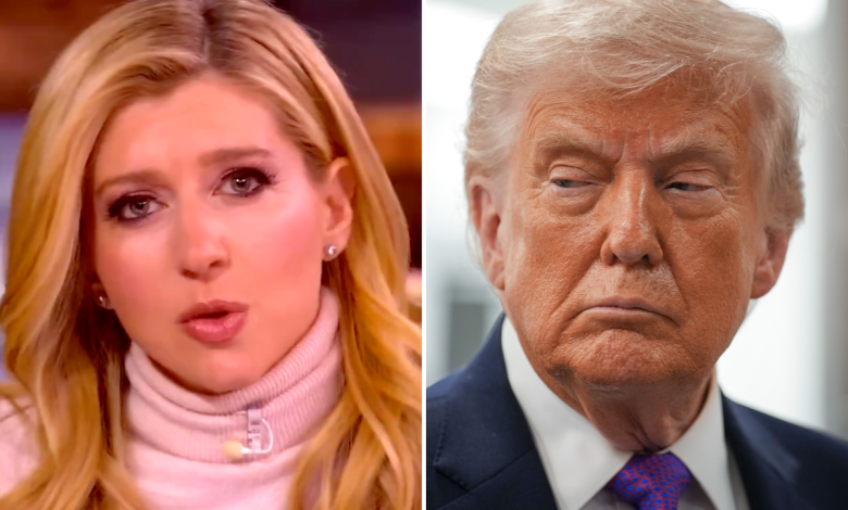 The View audience bursts into laughter after guest host claims Trump ‘does not get coerced by other nations’ The View audience bursts into laughter after guest host claims Trump ‘does not get coerced by other nations’