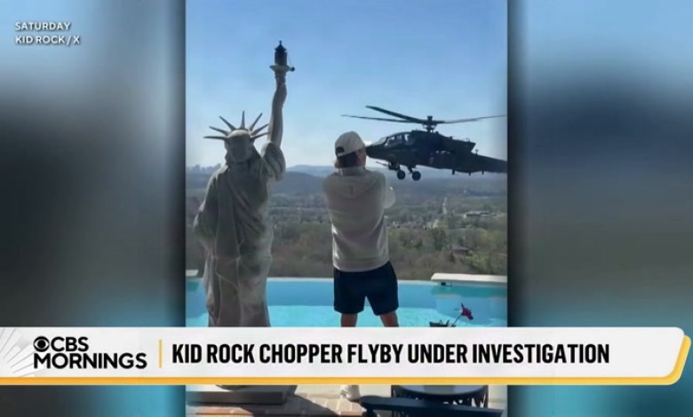 Army Suspends Aircrew After Bonkers Kid Rock Helicopter Stunt Army Suspends Aircrew After Bonkers Kid Rock Helicopter Stunt