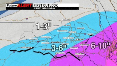Snow expected Sunday through Monday Snow expected Sunday through Monday